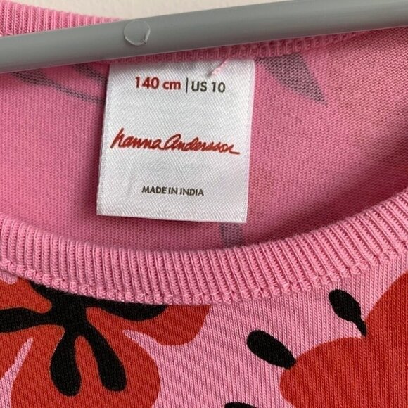 NWOT Hanna Andersson Sleeveless Print Pocket Girl Dress, 10 Years - Picture 10 of 10